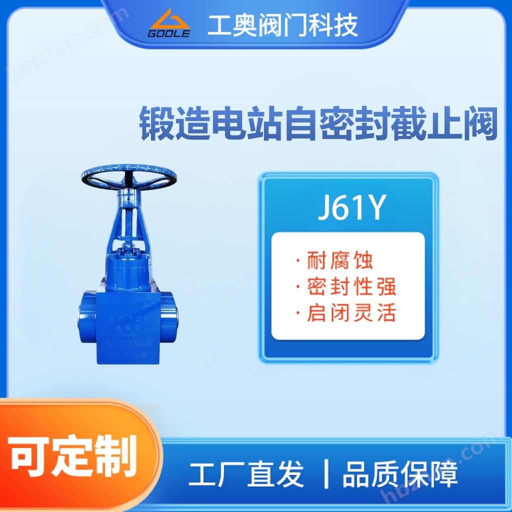 鍛造電站自密封截止閥