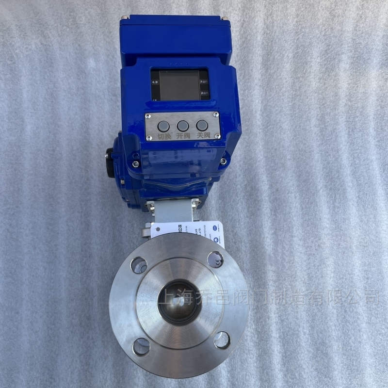 智能一体化电动调节型C4钢球阀 Q941F-16C4耐浓硝酸电动C4钢球阀的主要外形尺寸表