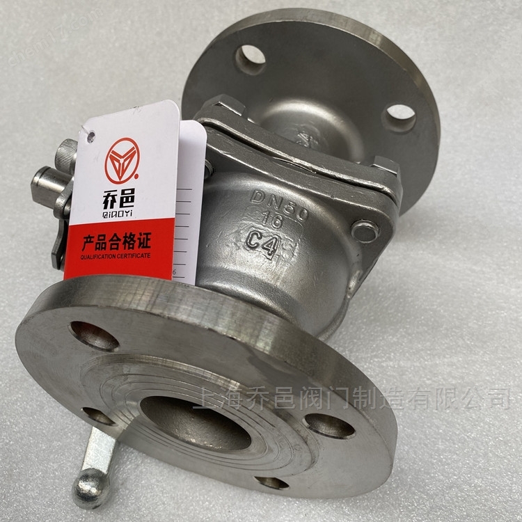 C4钢球阀 Q941F-16C4耐浓硝酸电动C4钢球阀的主要外形尺寸表