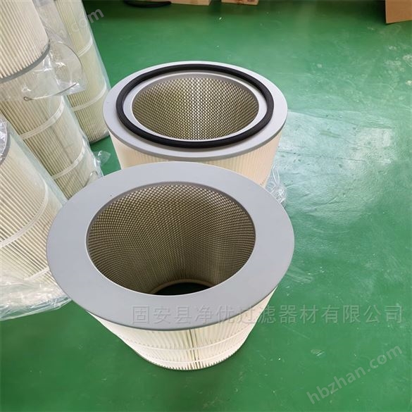 造船廠 聚酯覆膜PTFE阻燃除塵濾筒350*660
