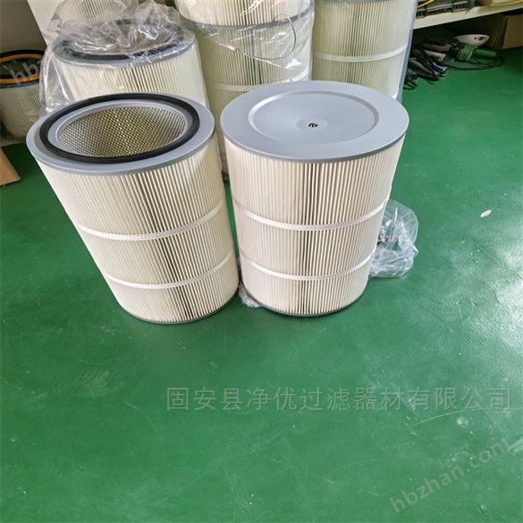 造船廠 聚酯覆膜PTFE阻燃除塵濾筒350*660